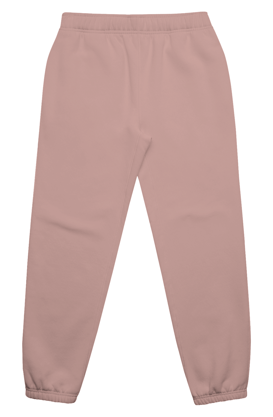 Hazy Pink track pants on a white background. Flatlay. Normalize Neurodivergence.