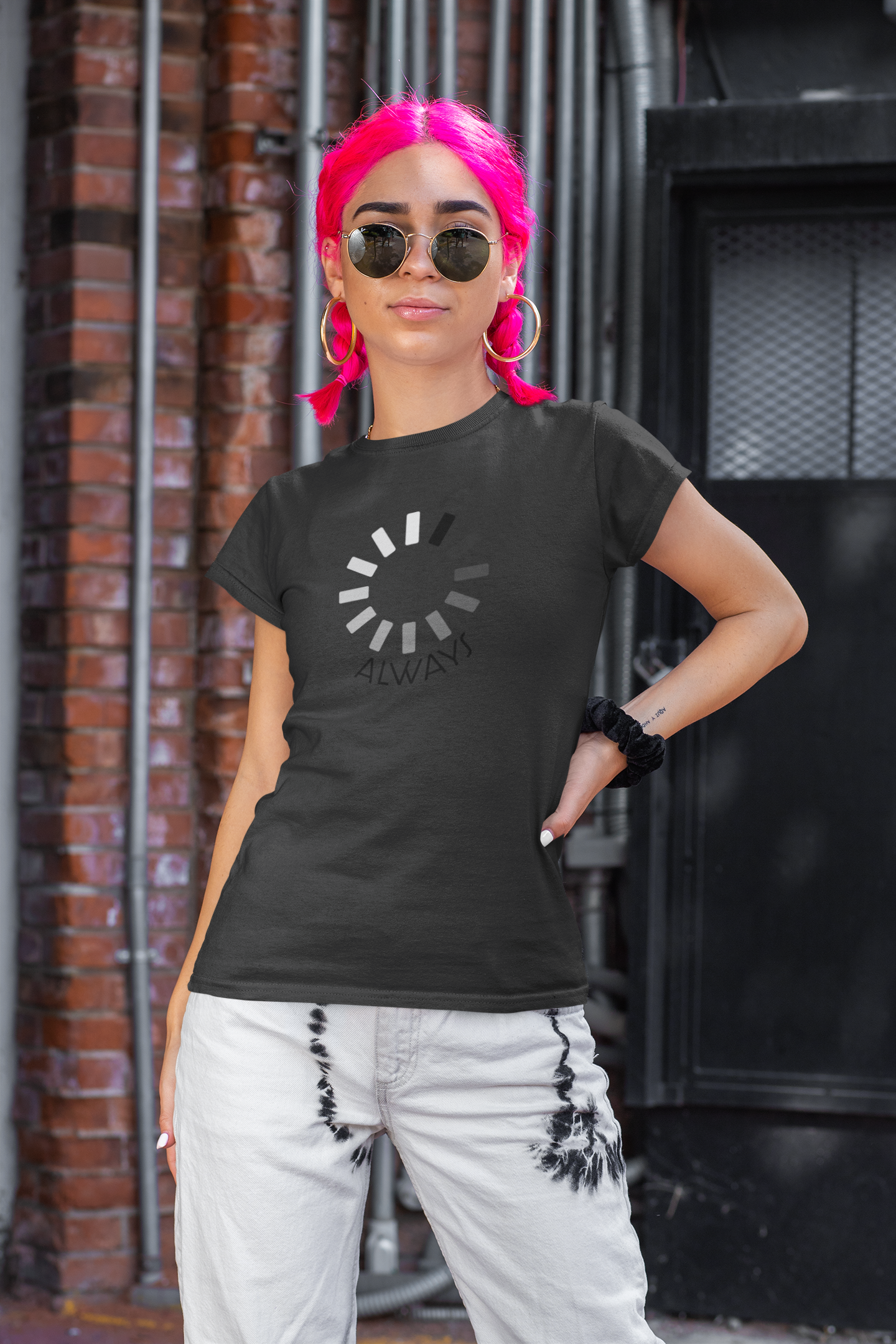 Always Processing | Fitted Women's Classic T-Shirt | 100% Organic Cotton |